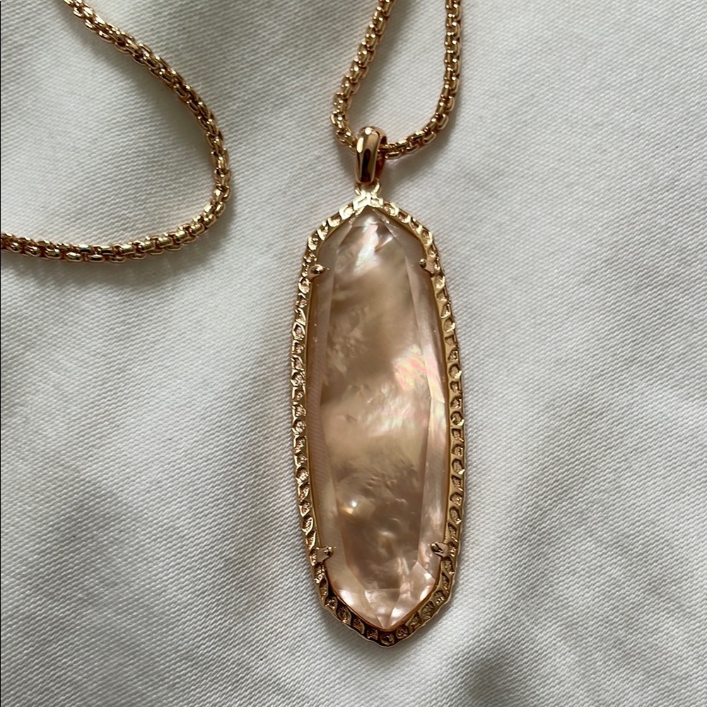 Kendra Scott Rose Gold Necklace - Picture 3 of 10